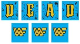 WWF ROYAL RUMBLE (DE) Decal drop targets (7 pieces)